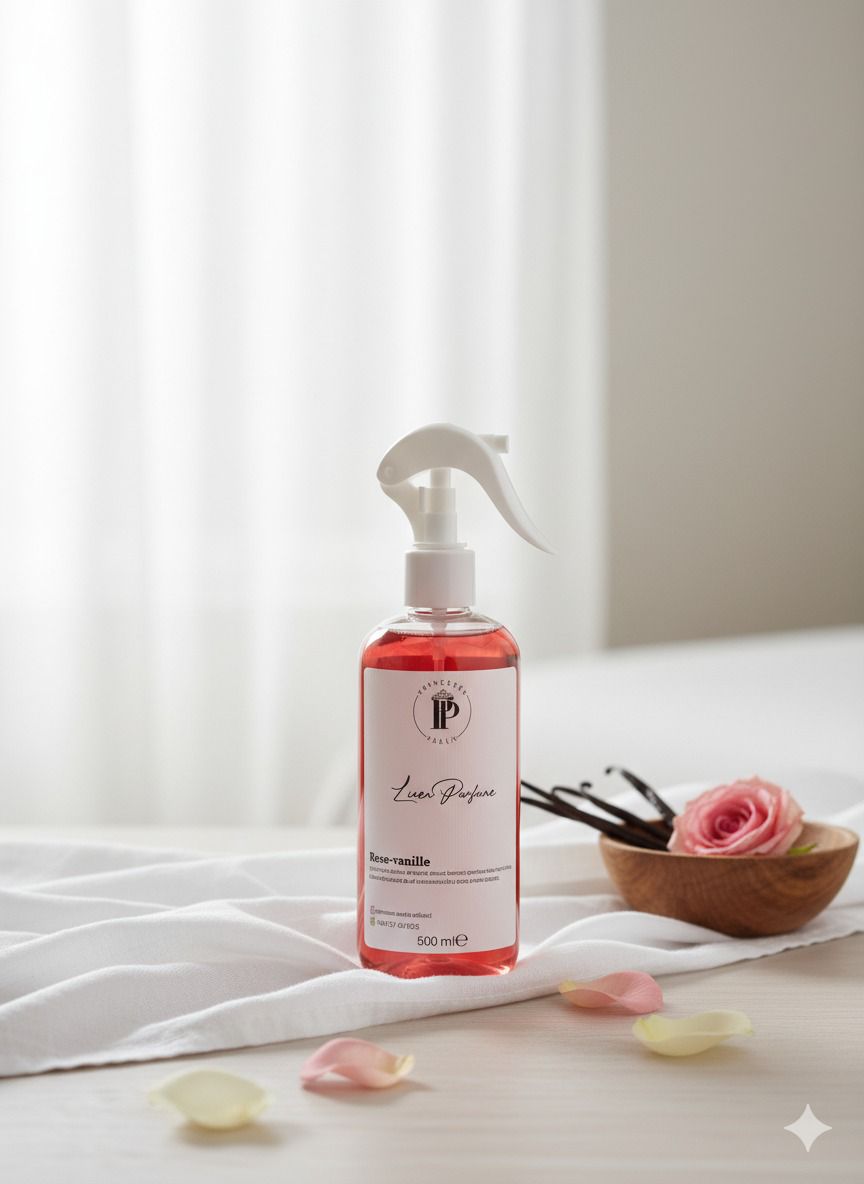 parfum linge rose vanille
